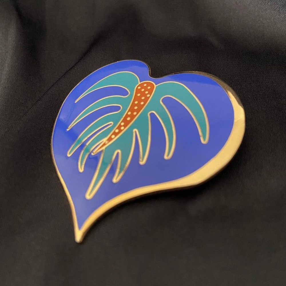 Laurel Burch signature “Anthurium” Brooch